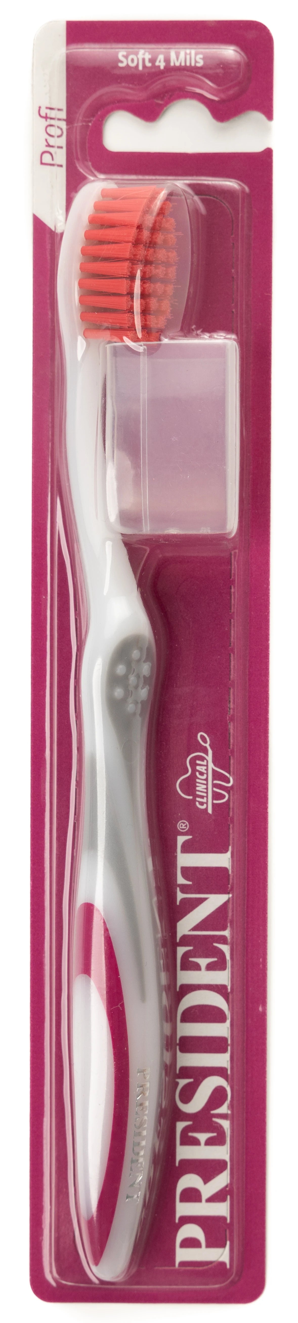 President Profi Toothbrush-Soft 4 Mils