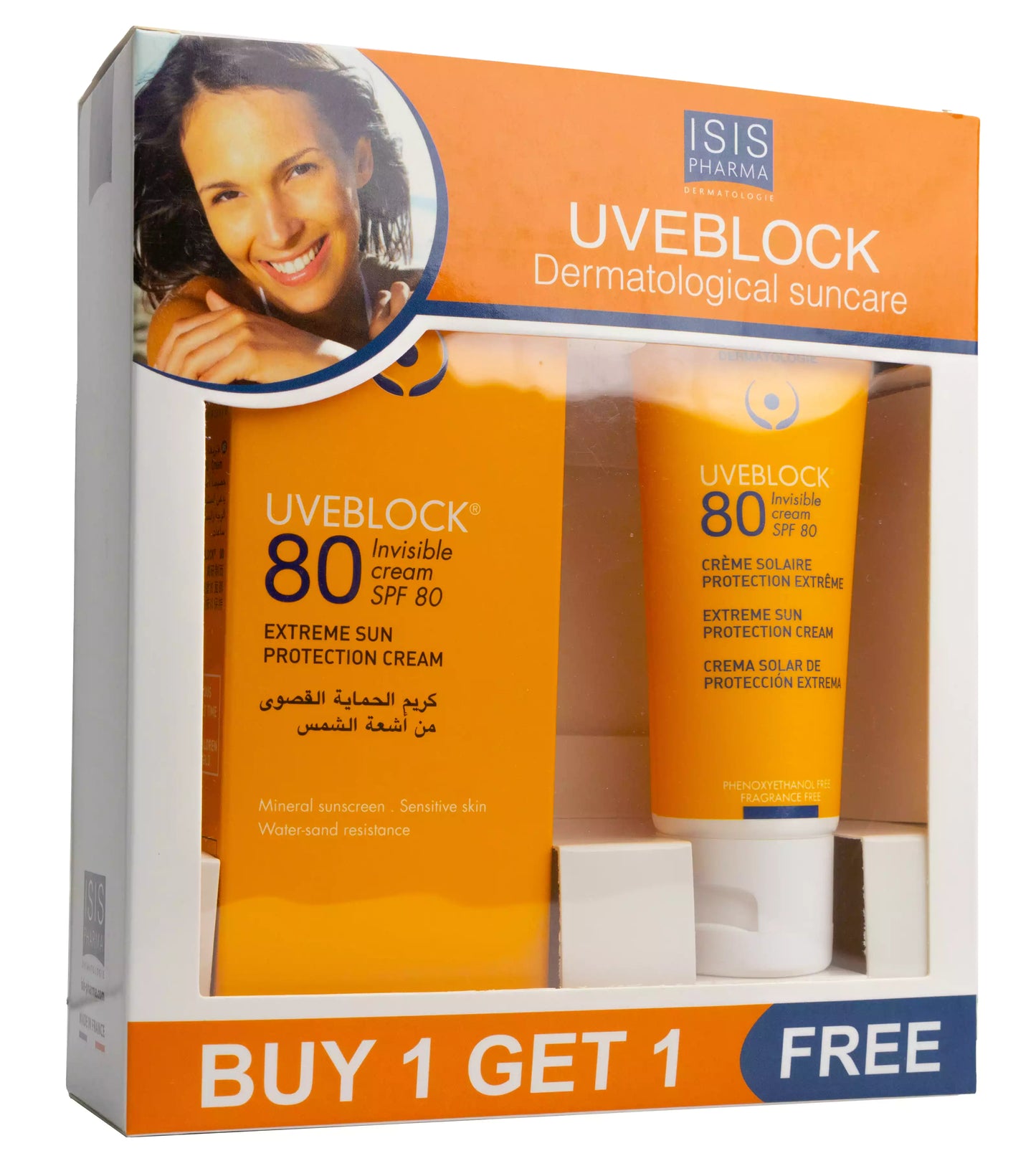 Isis Spf 80+ Invisible Cream 40 Ml [1+1] Offere