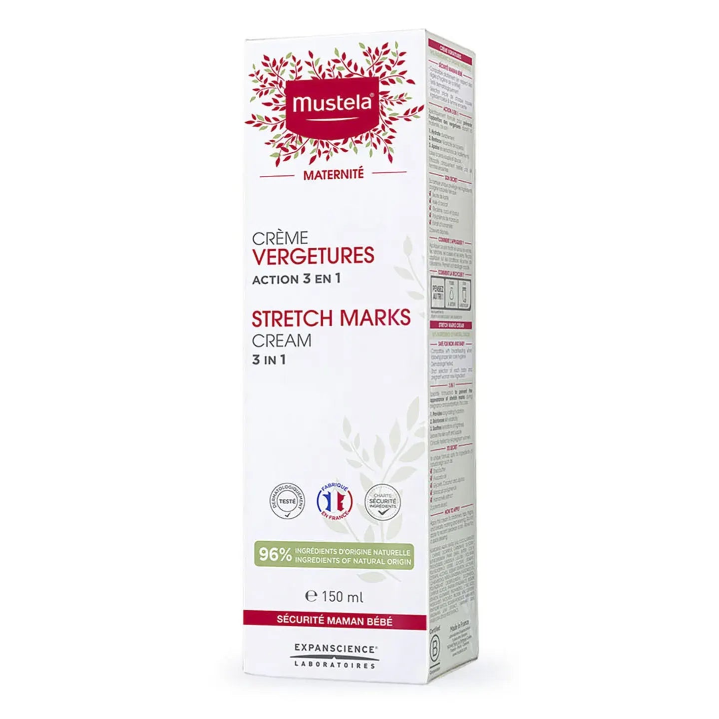 Mustela Stretch Marks 3In1 Cream 150 Ml