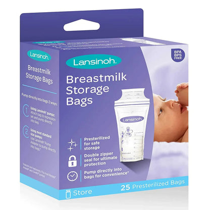 Lansinoh Breast Milk Storage Bags 25 Pieces