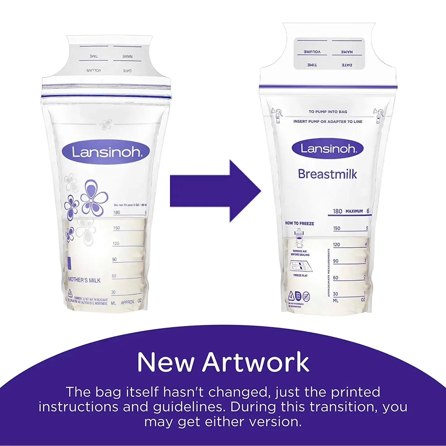 Lansinoh Breast Milk Storage Bags 50 Pieces [T0120]