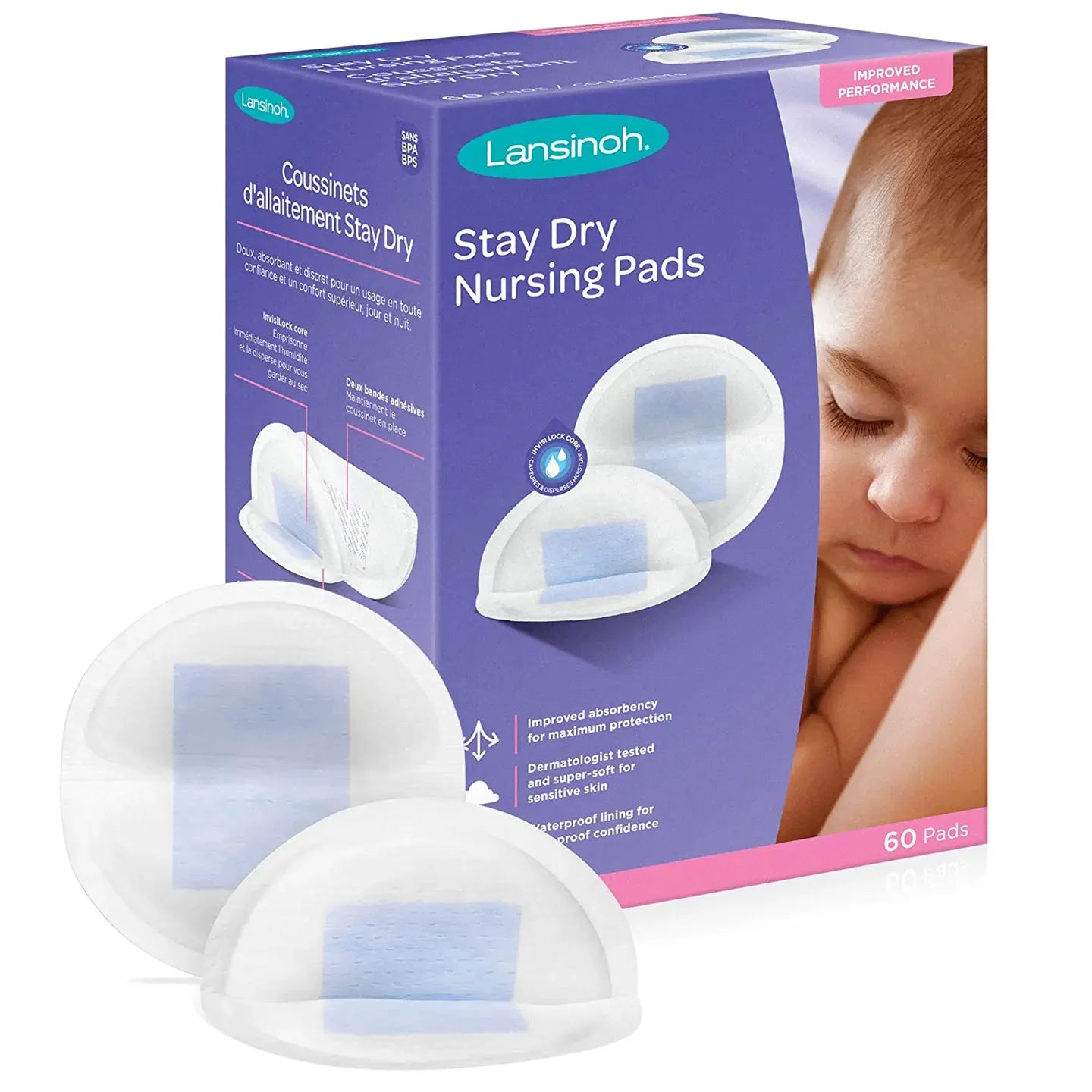 Lansinoh Disposable Breast Pads 60 Pieces [T0920]