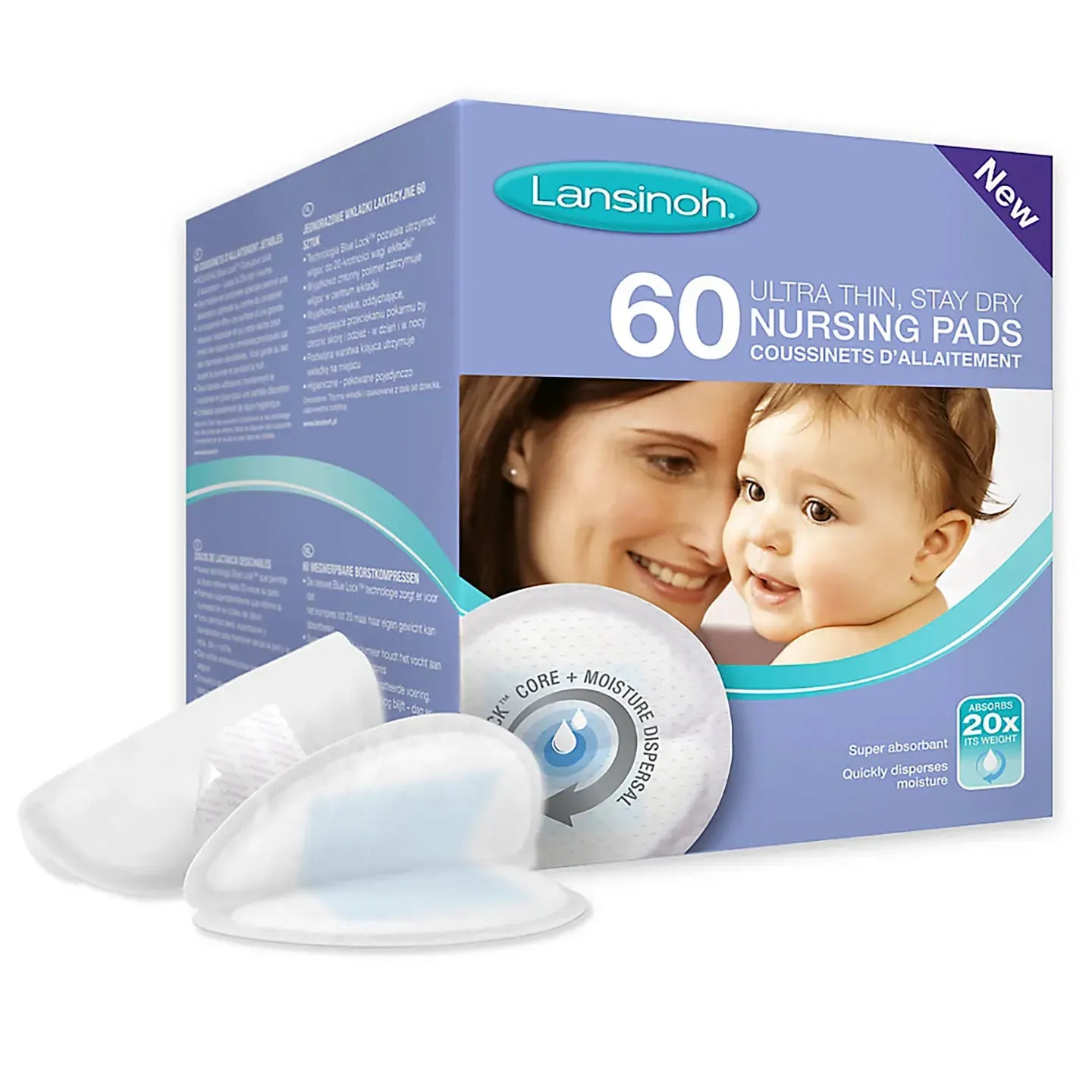 Lansinoh Disposable Breast Pads 60 Pieces [T0920]