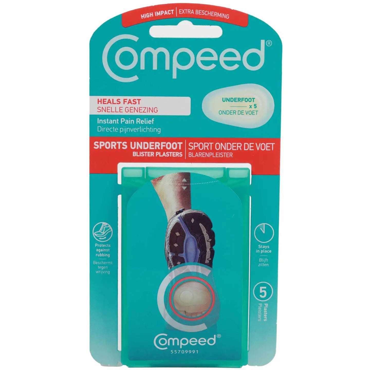Compeed Sports Underfoot Blister Plasters 5 Pieces