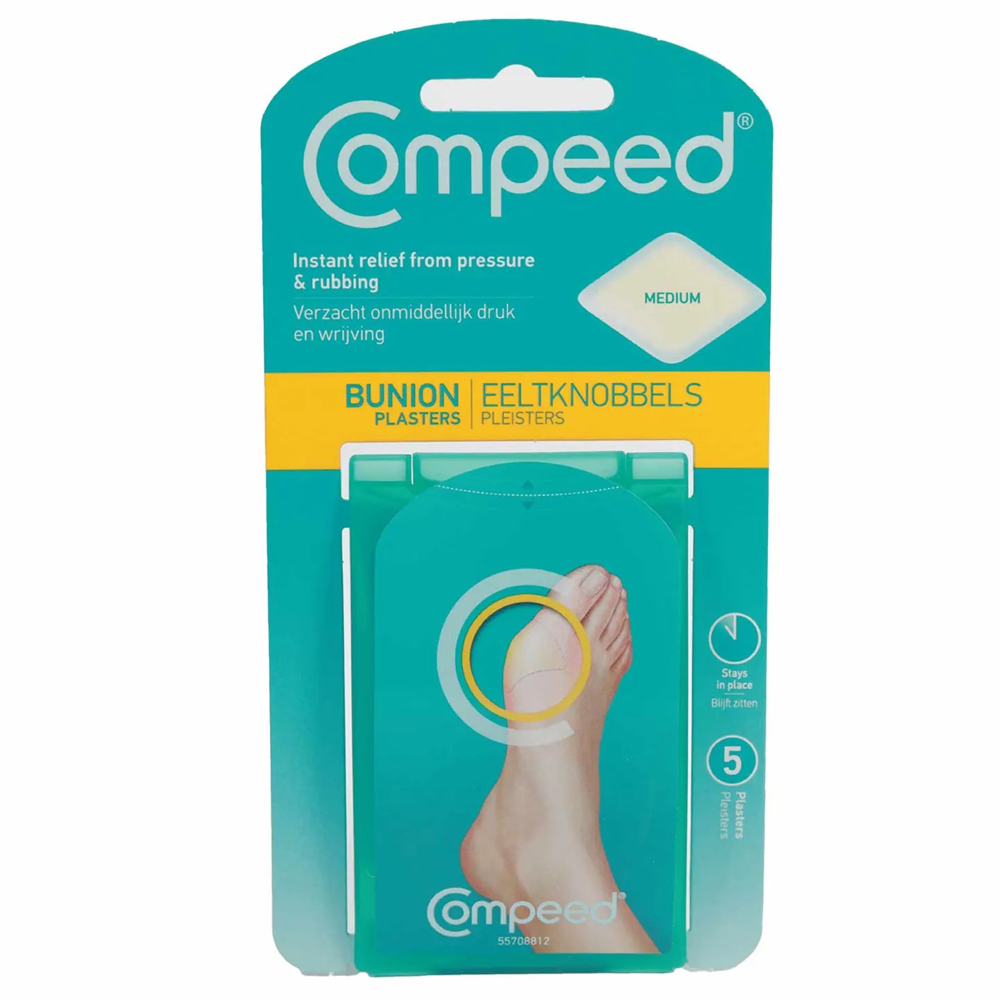 Compeed Bunion Plaster 5 Pieces [Medium Size]