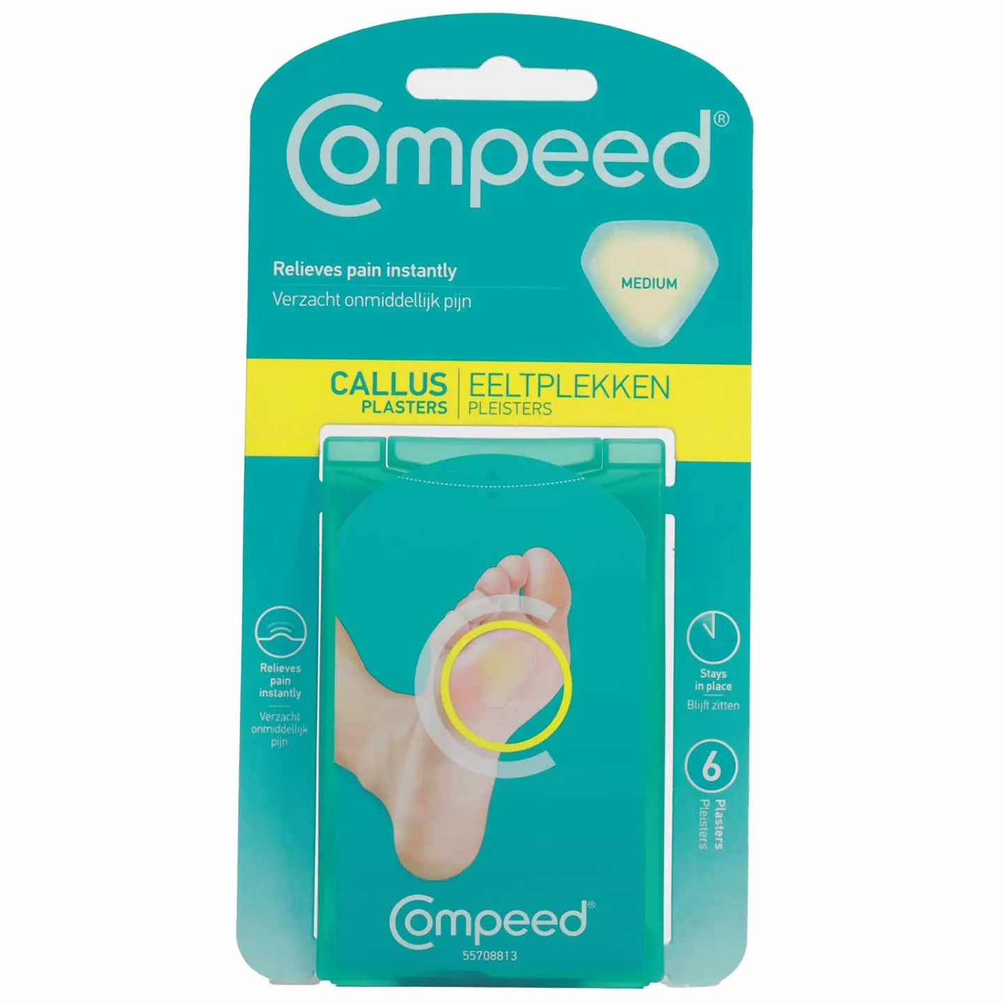 Compeed Callus Plaster 6 Pieces [Medium Size]