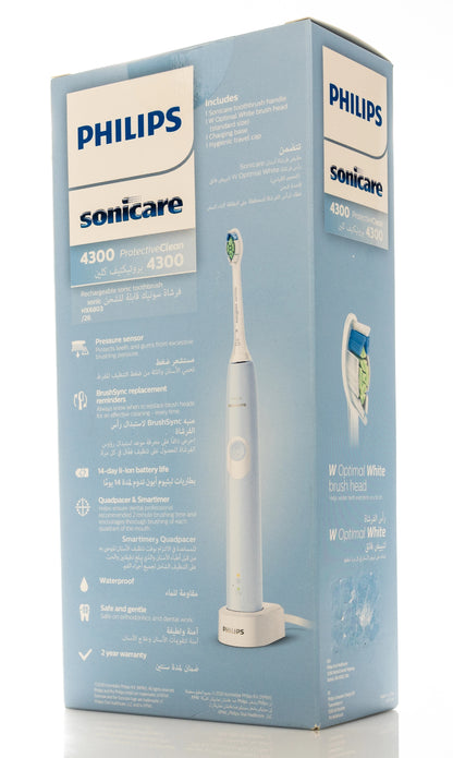 Philips Sonicare 4300 Protective Clean Electric Toothbrush-White [Hx6803/26]