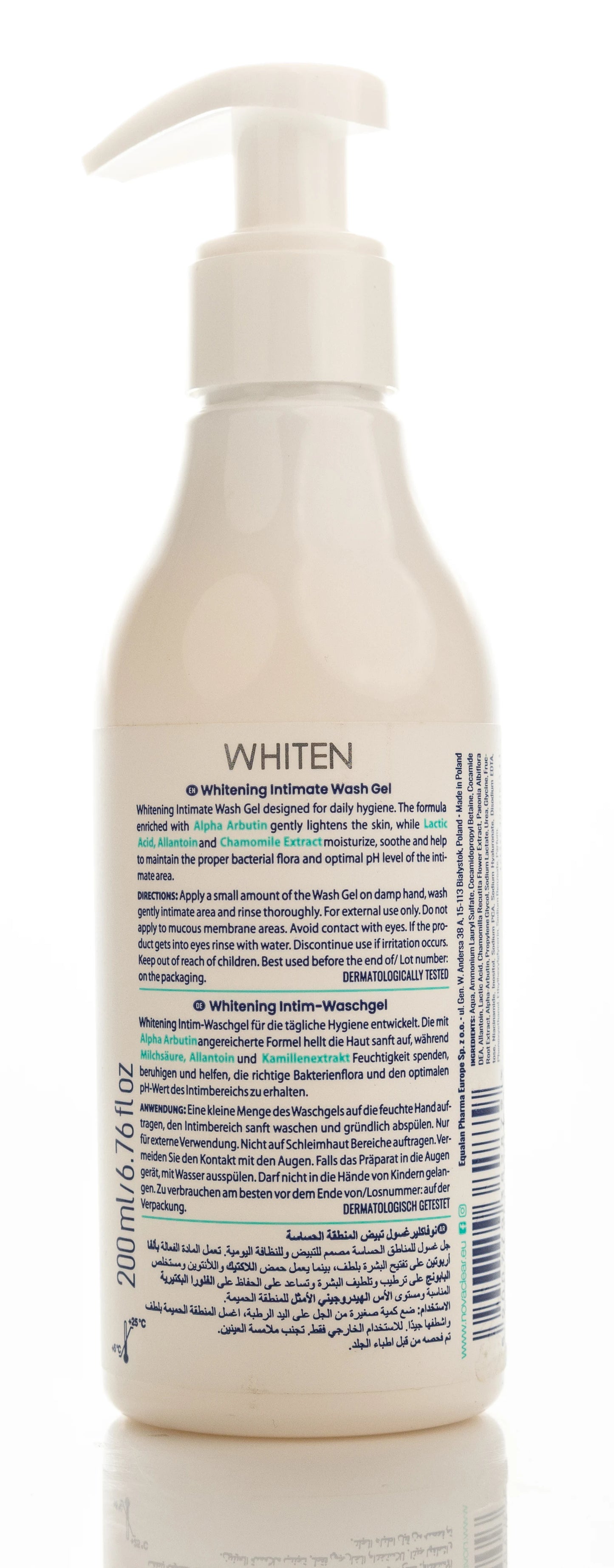 Novaclear Whitening Intimate Wash Gel 200 Ml