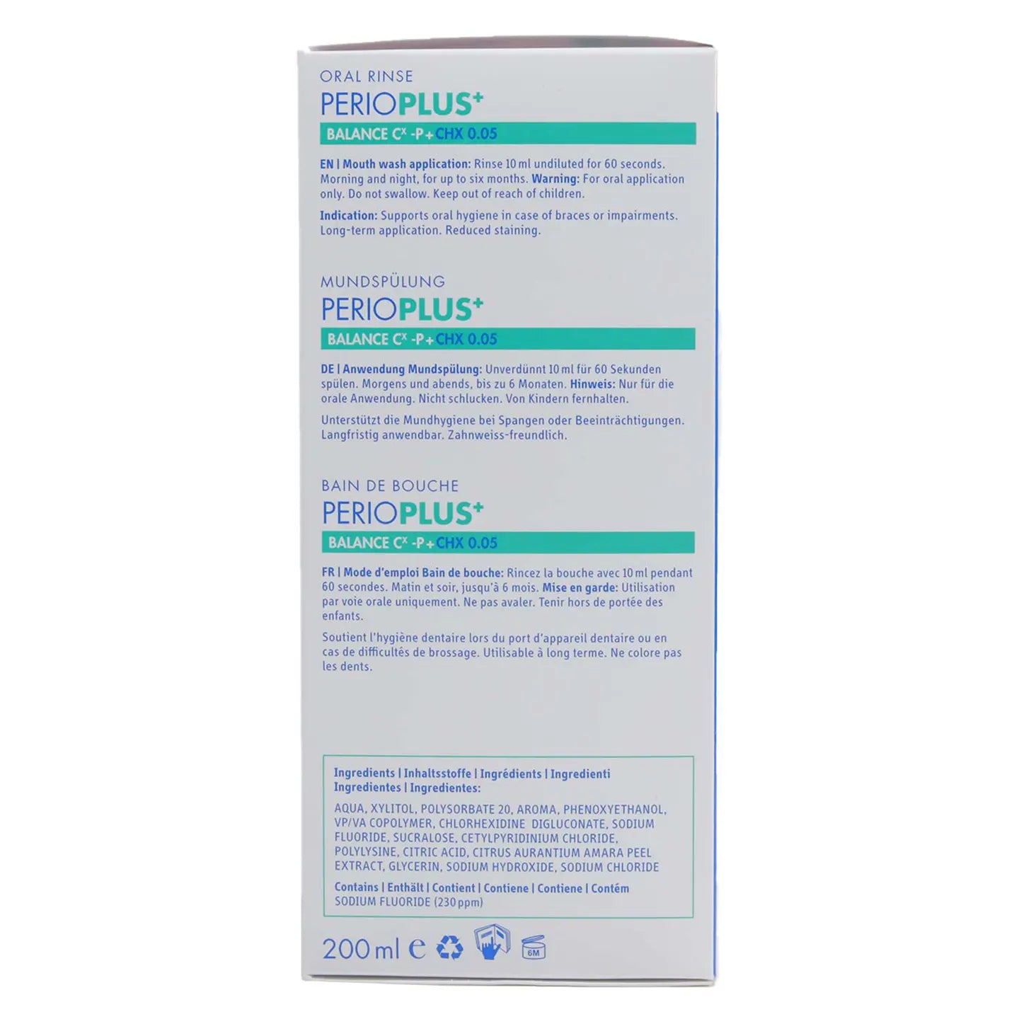 Curaprox Perioplus Balance [Chlorohexedine 0.05%] Mouthwash  200 Ml