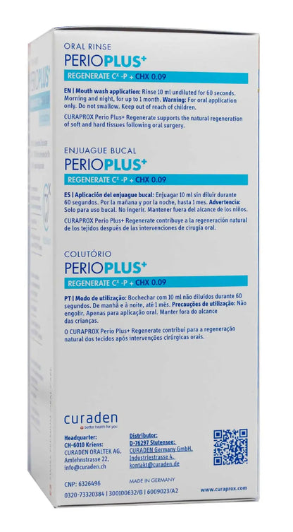 Curaprox Perioplus Regenerat [Chlorohexedine 0.09%] Mouthwash 200 Ml