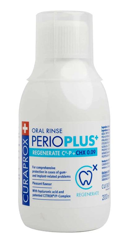 Curaprox Perioplus Regenerat [Chlorohexedine 0.09%] Mouthwash 200 Ml