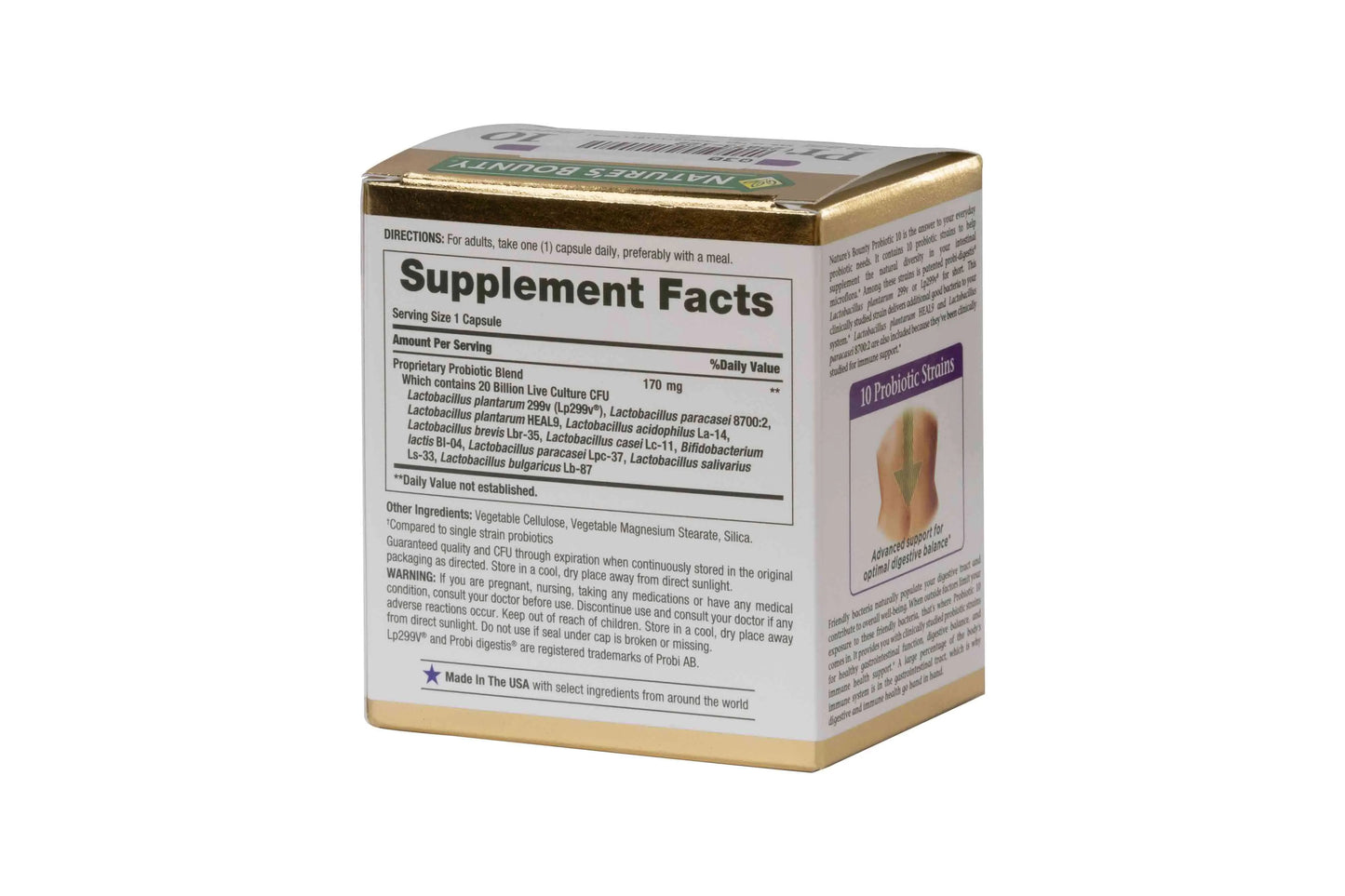 Nature's Bounty Ultra Strength Probiotic10 30 Capsules