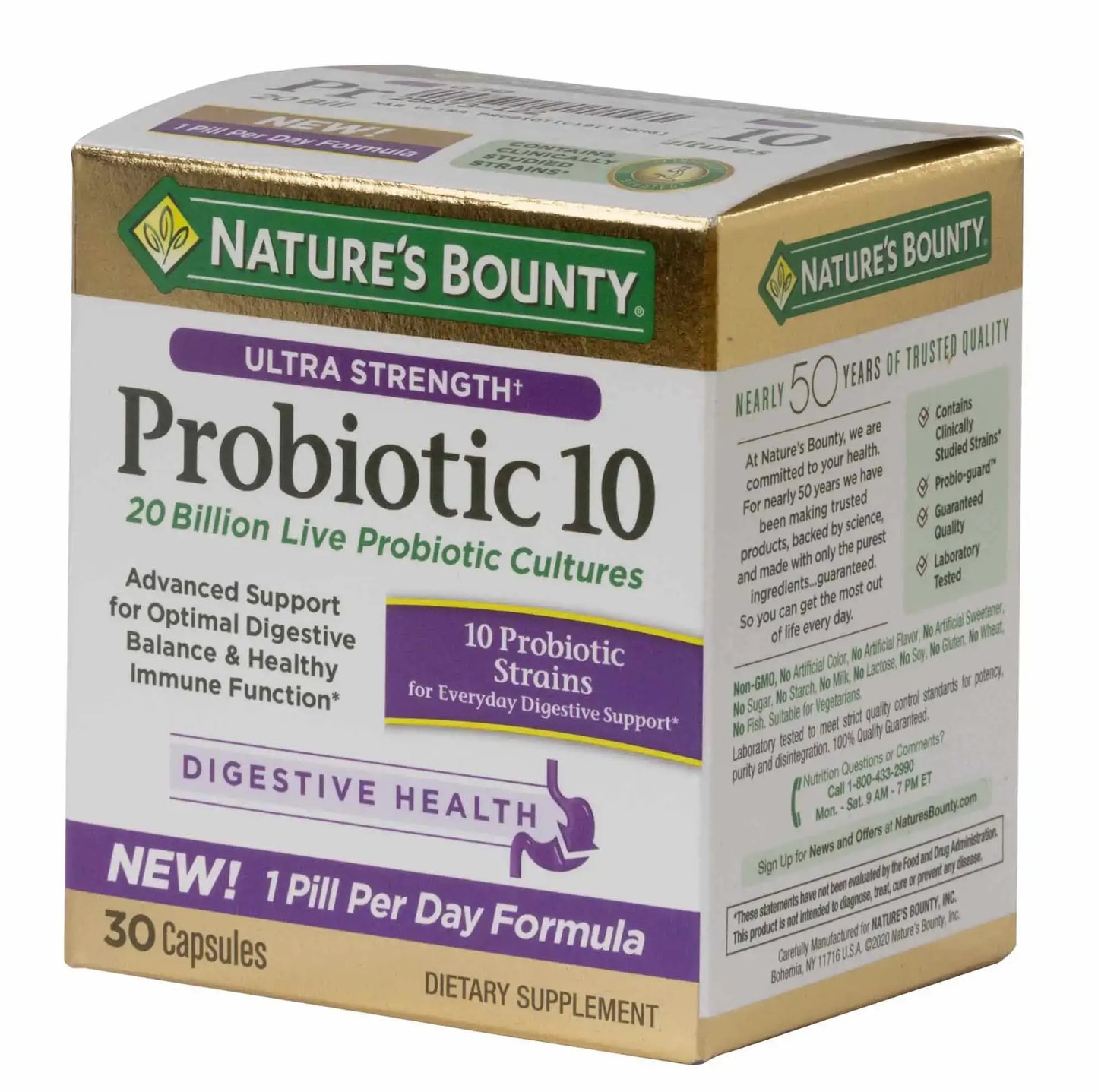 Nature's Bounty Ultra Strength Probiotic10 30 Capsules