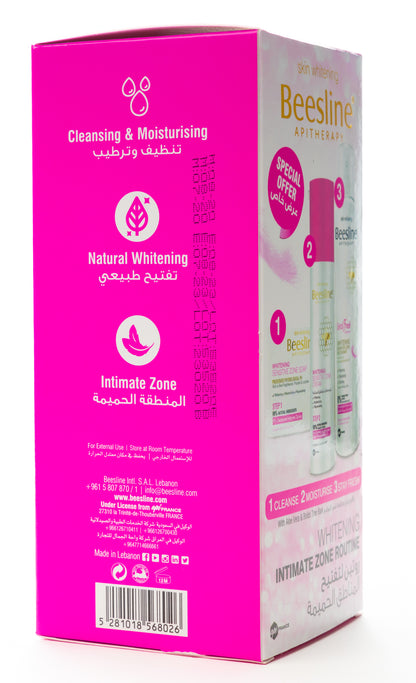 Beesline Whitening Intimate Zone Routine (Special Offer Set – Cleanser, Cream & Deodorant)