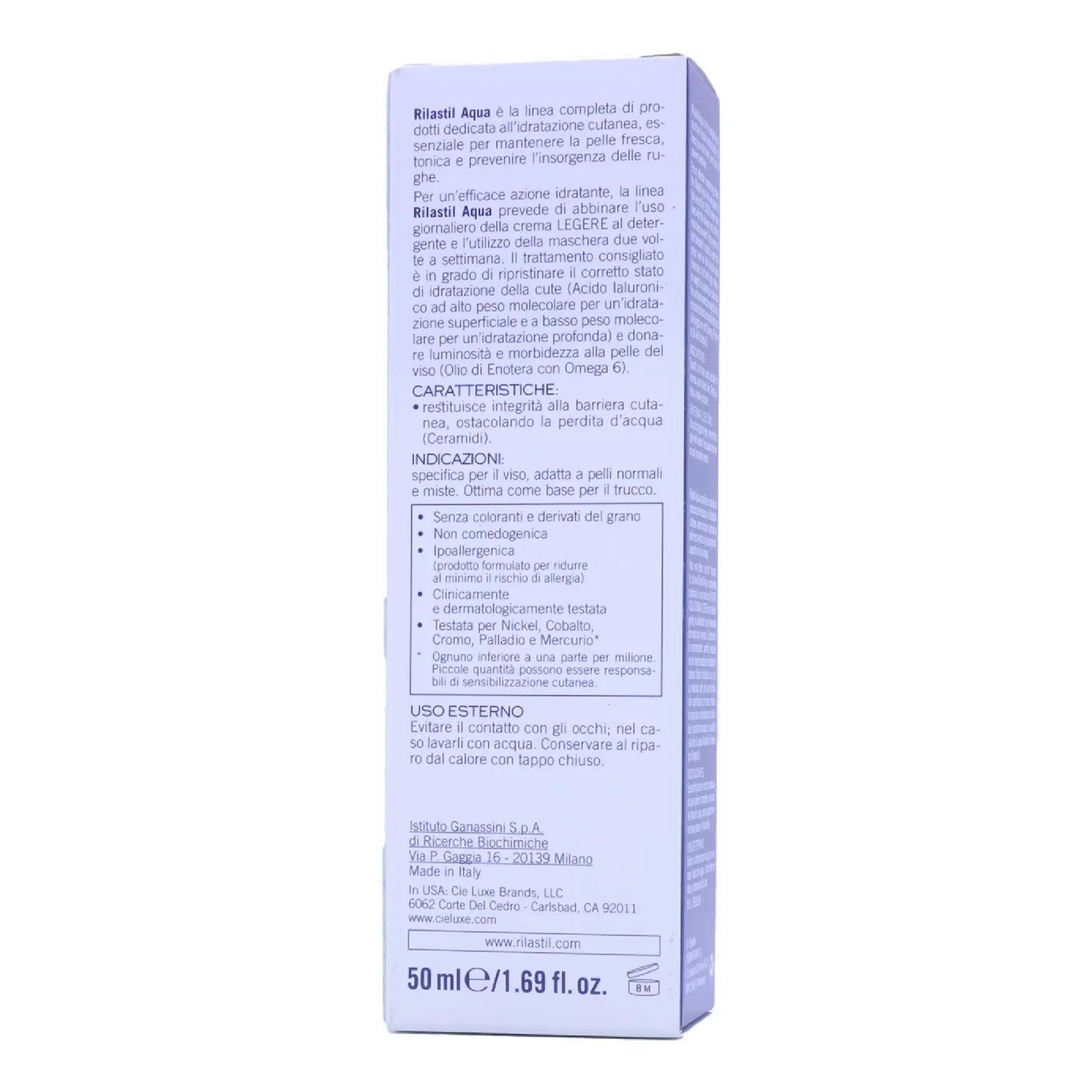 Rilastil Aqua Light Moisturizing Cream 50 Ml