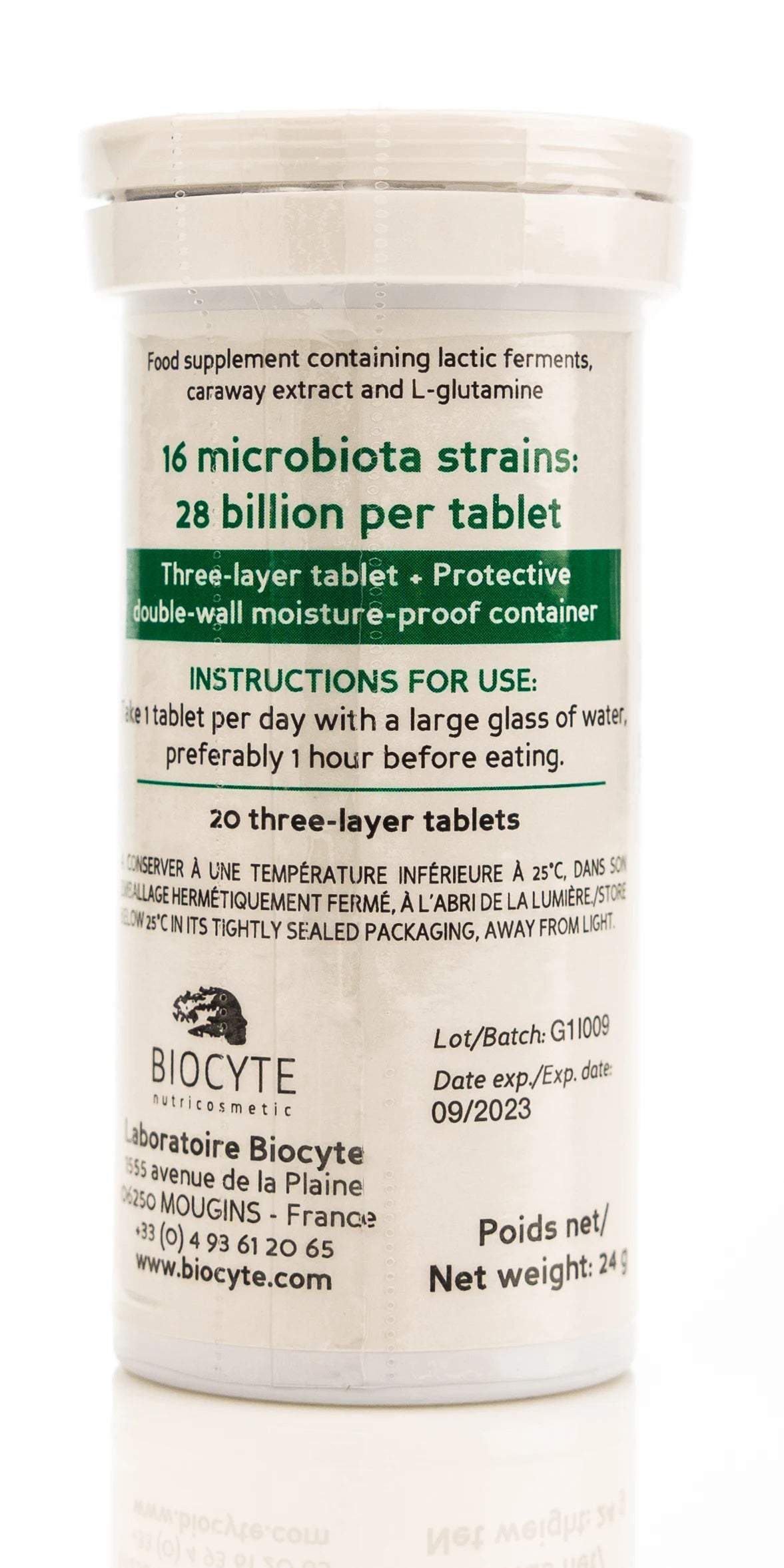 Biocyte Microbiote Digestion 20 Tablets