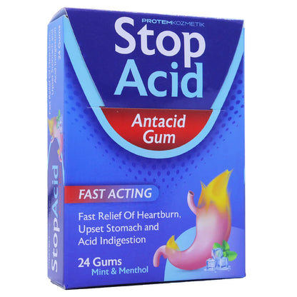 Stop Acid Chew Gums 24 Pieces