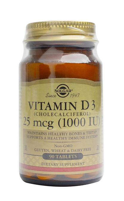 Solgar Vitamin D3 1000 IU 90 Tablets