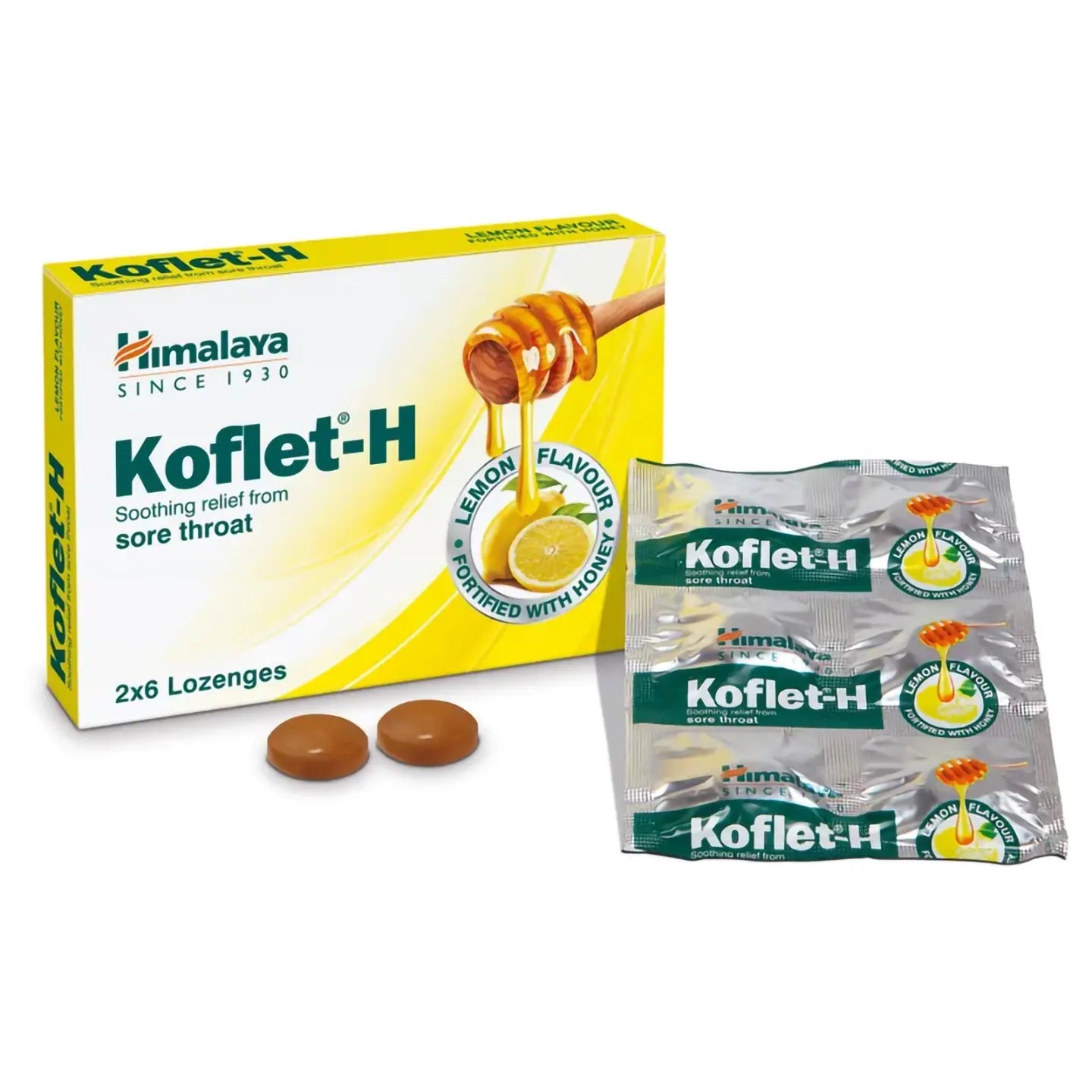 Himalaya Koflet-H Lemon 12 Lozenges