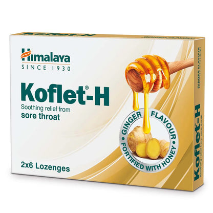 Himalaya Koflet-H Ginger 12 Lozenges