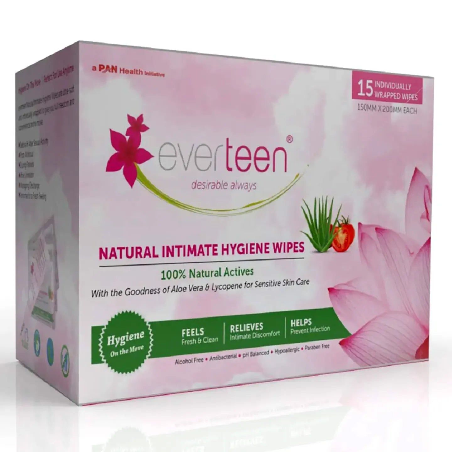 Everteen Intimate Hygiene Wipes 15 Pieces