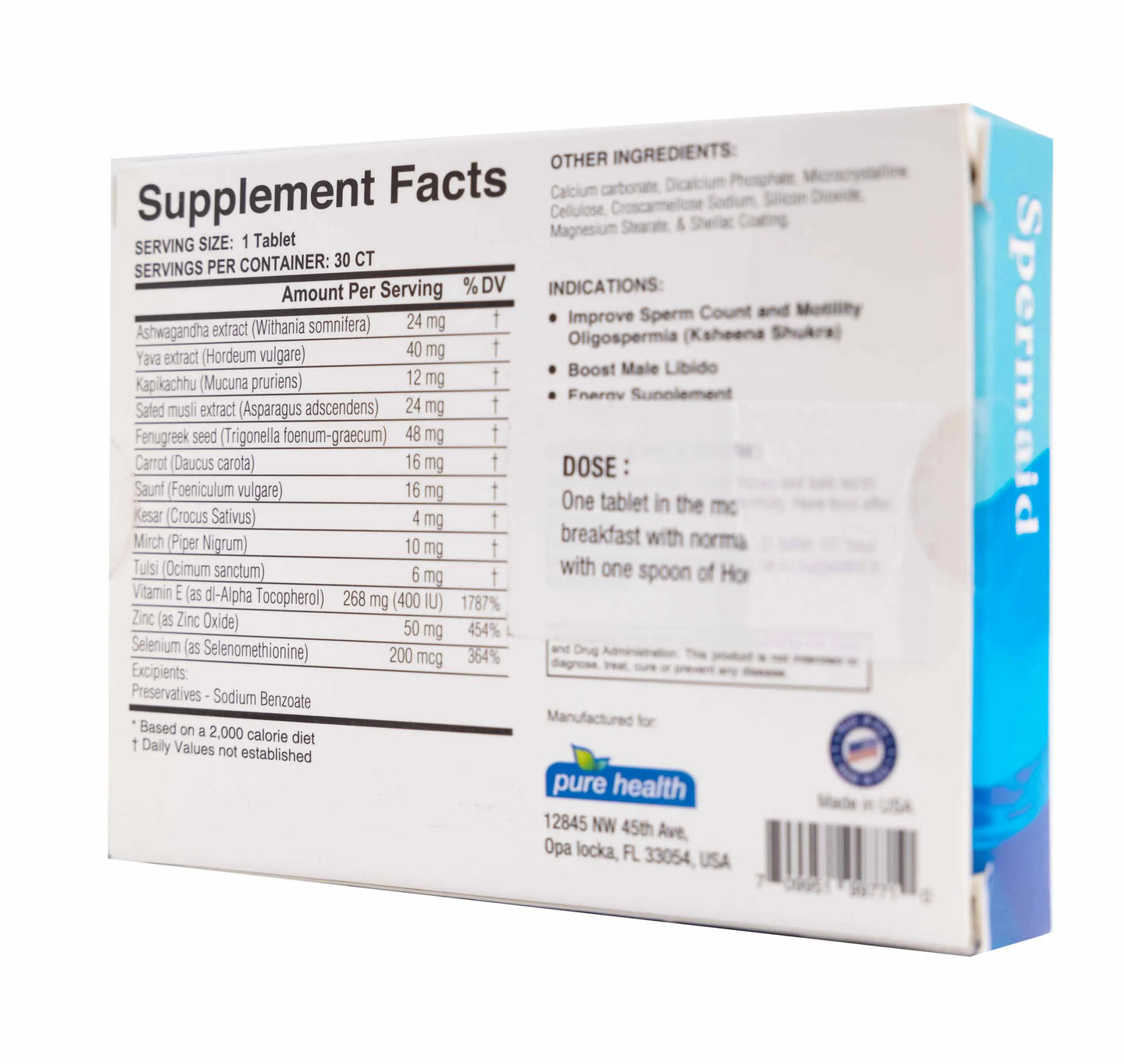 Pure Health Spermaid 30 Tablets