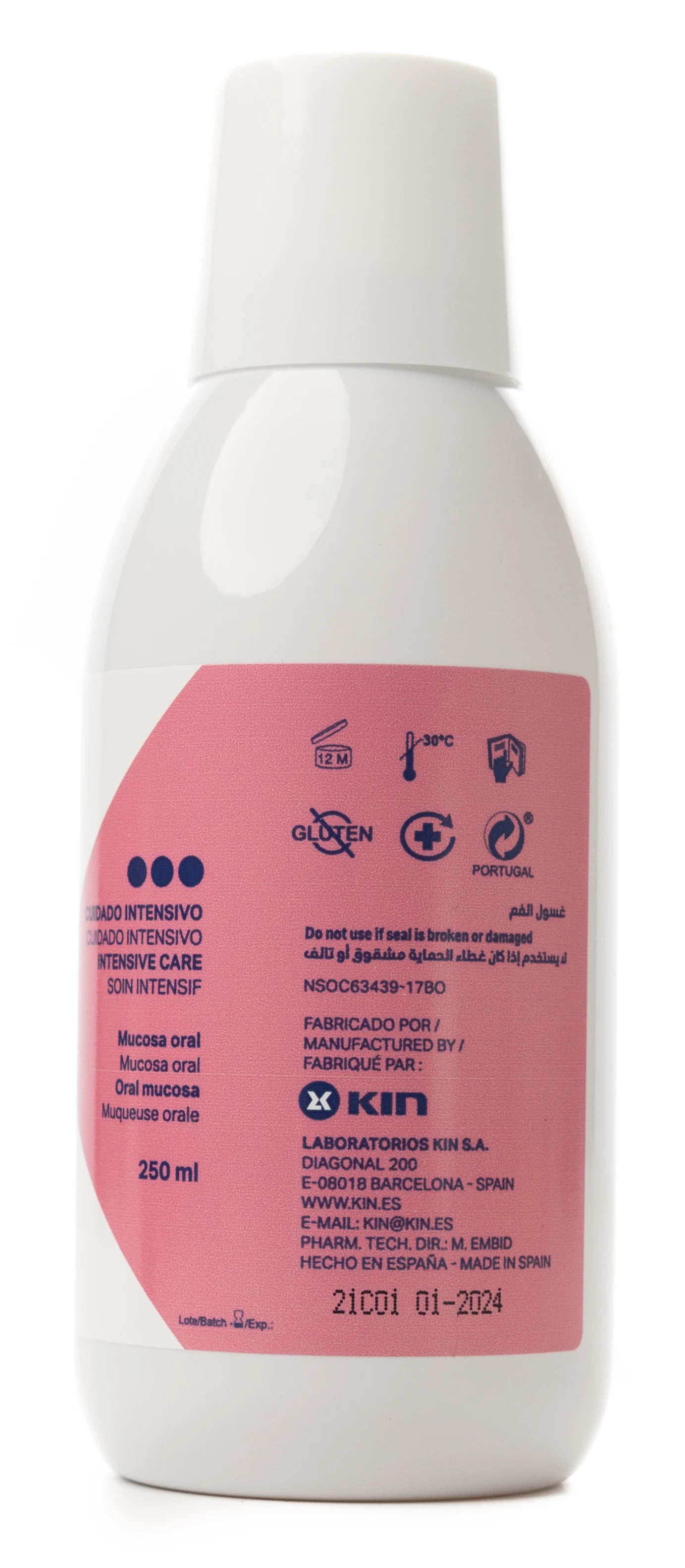 Kin Care Aloe Vera Mouthwash 250ml