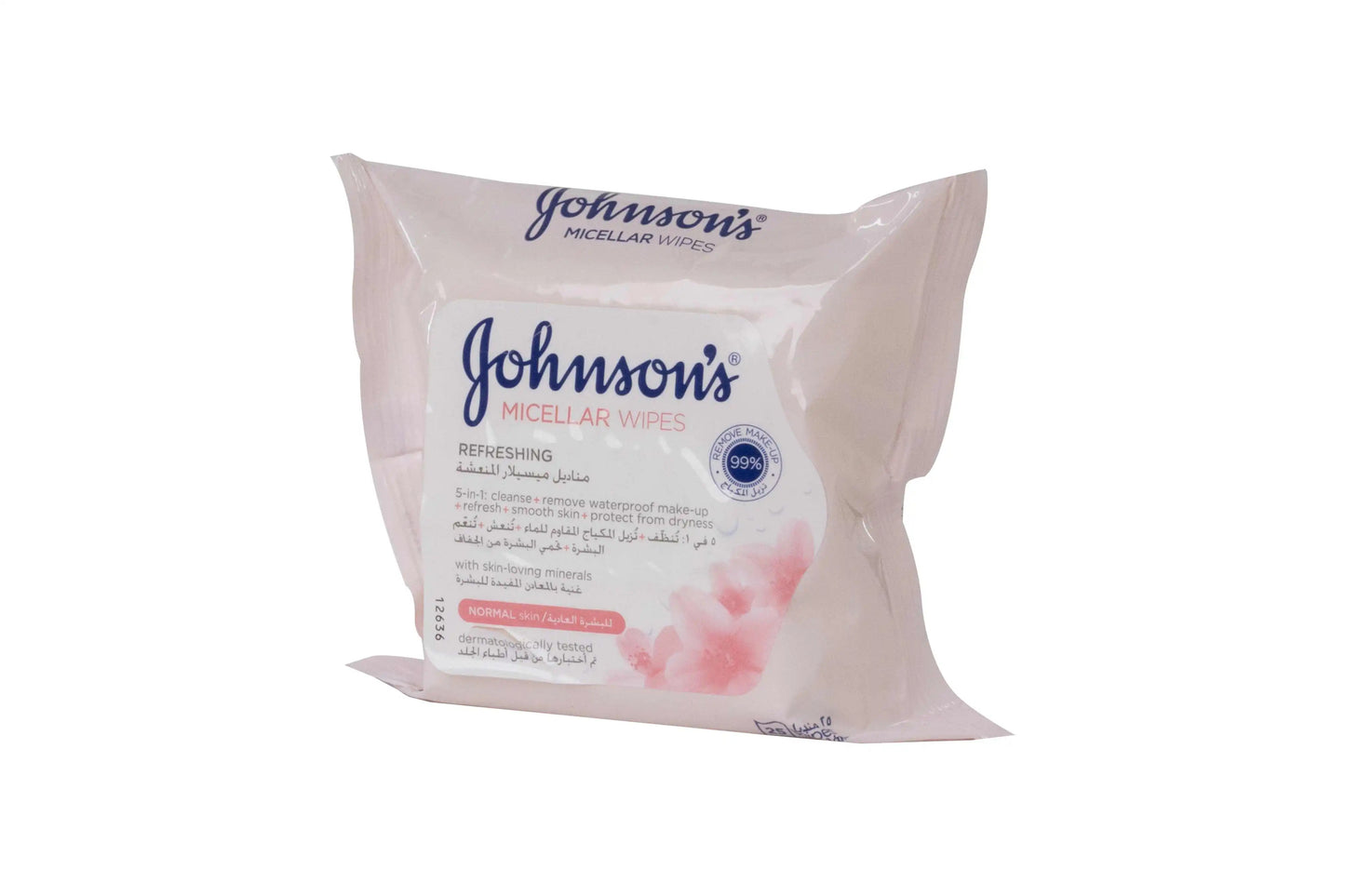 Johnson And Johnson Micellar Refresh [Normal Skin] 25 Wipes [5In1]