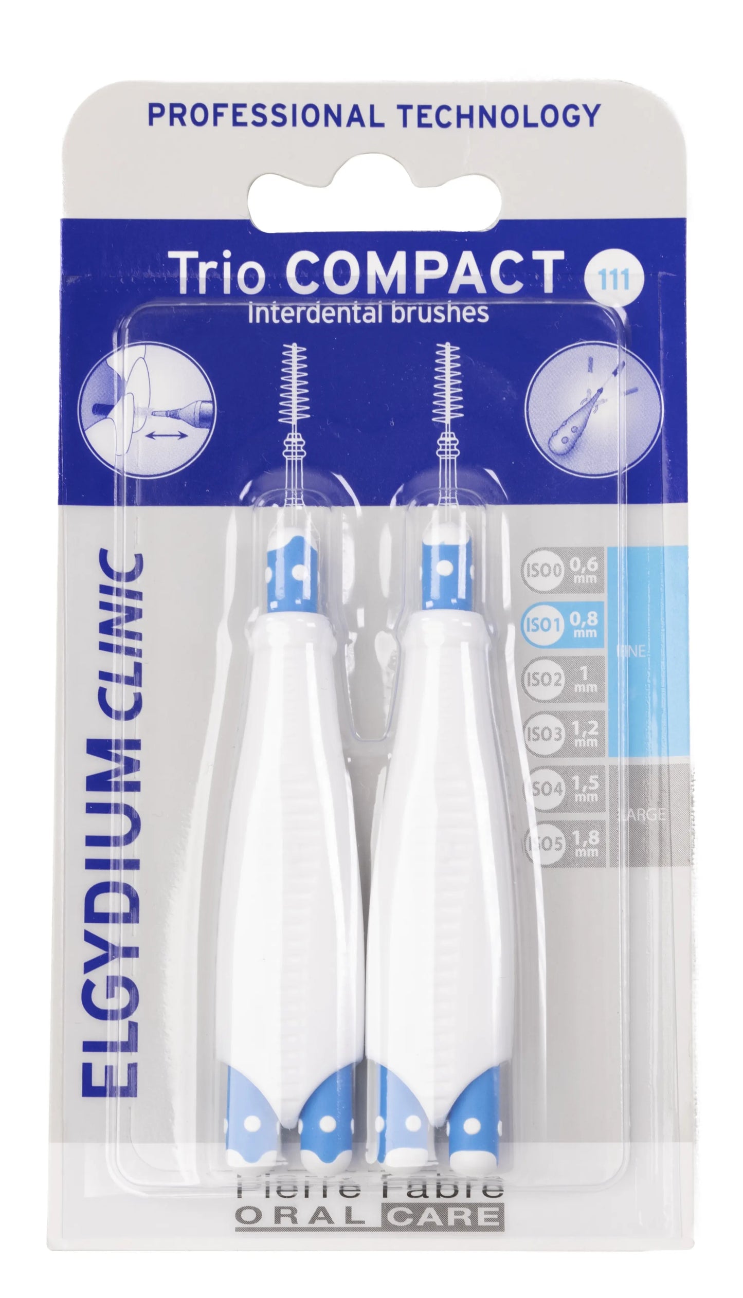 Elgydium Trio Compact 111 Intradental brushes 6 Units[0.8Mm Fine]