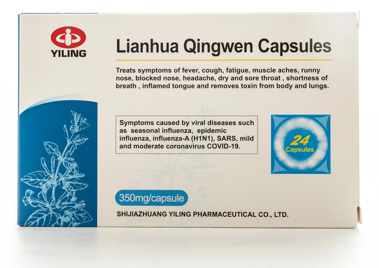 Lianhua Qingwen 350 Mg 24 Capsules