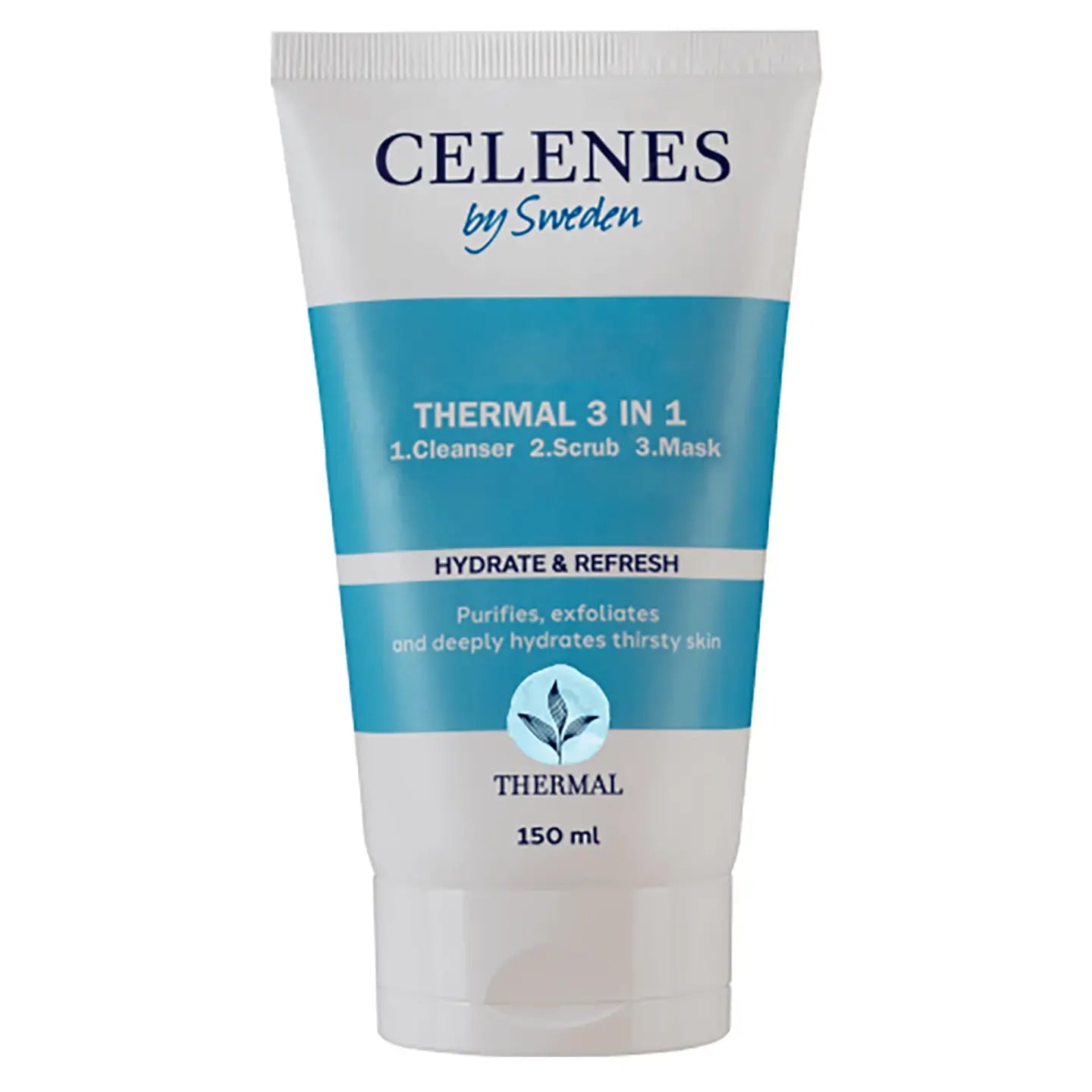 Celenes by Sweden Thermal 3 In 1 Cleanser/Scrub/Mask 150 Ml