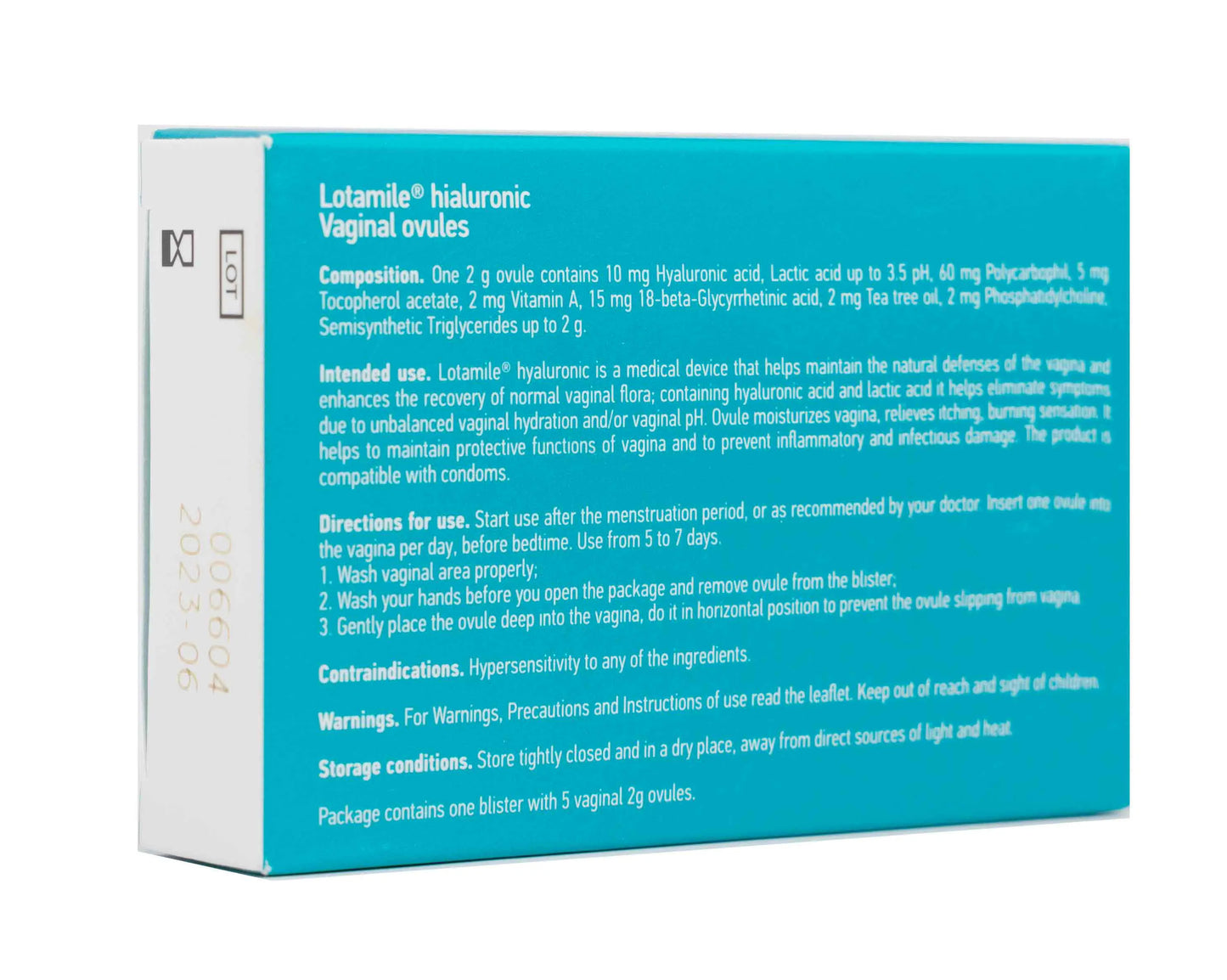 Lotamile Vaginal Ovules 5 Pieces