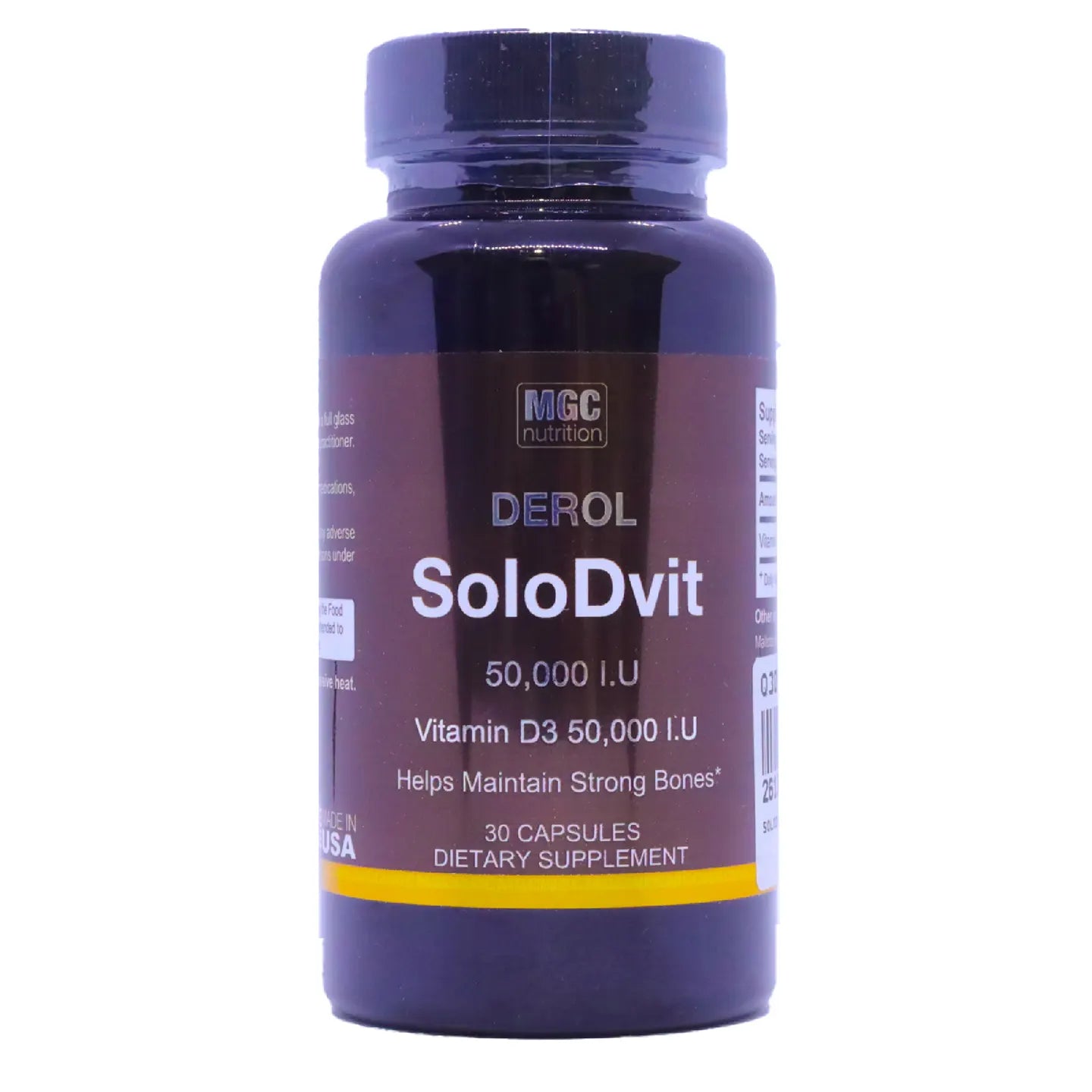 SoloDvit Vitamin D3 50,000IU 30 Capsules
