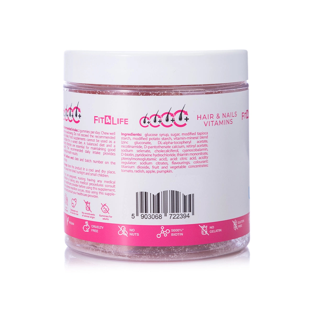 Unicorn Hair Volume Hair & Nails Vitamins Gummies 300g