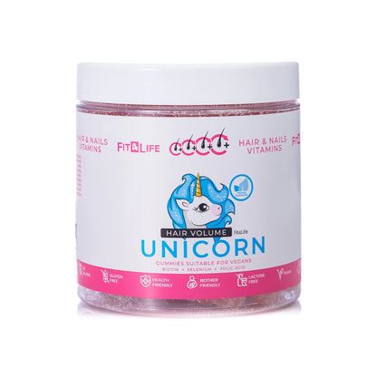 Unicorn Hair Volume Hair & Nails Vitamins Gummies 300g