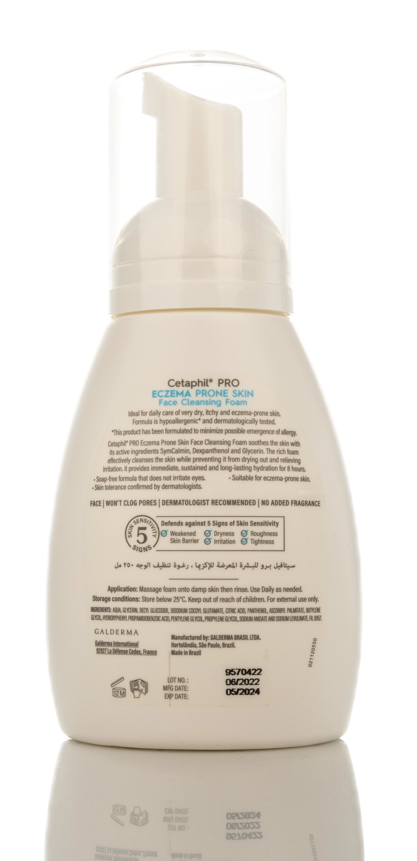 Cetaphil PRO Eczema Prone Skin Face Cleansing Foam 250 Ml