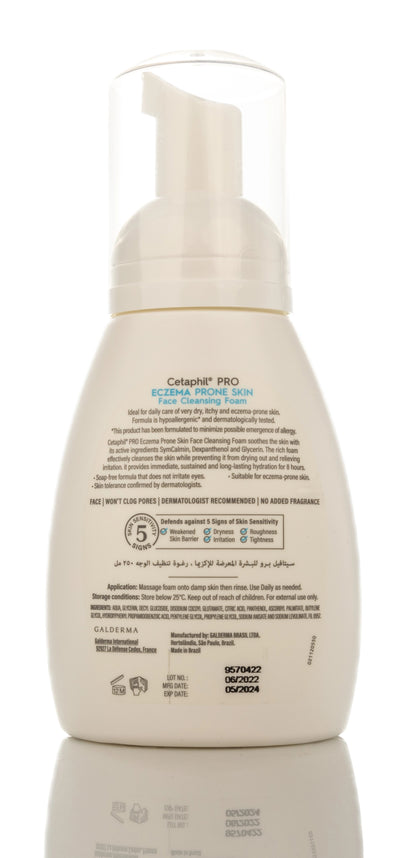 Cetaphil PRO Eczema Prone Skin Face Cleansing Foam 250 Ml