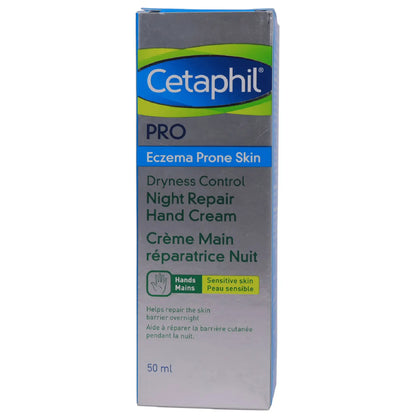 Cetaphil PRO Eczema Prone Skin Dryness Control Night Repair Hand Cream 50 Ml
