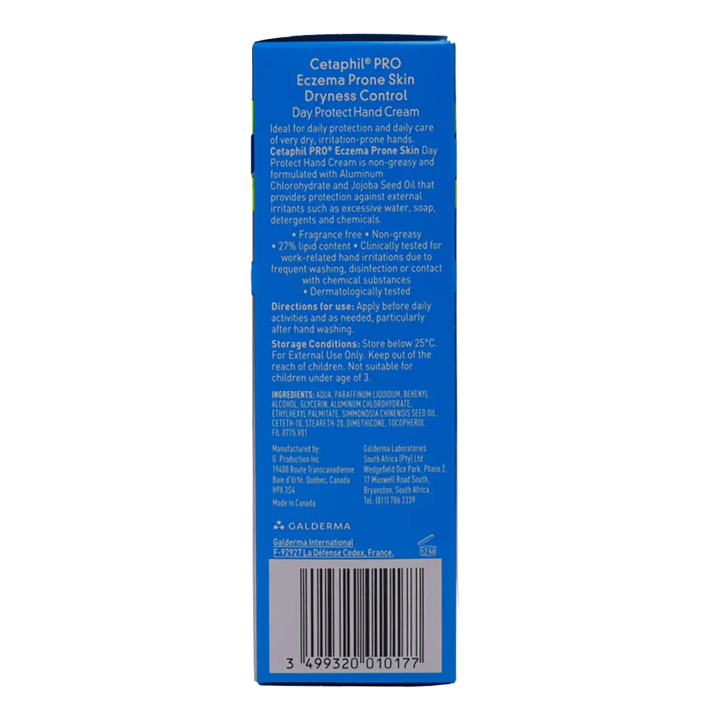 Cetaphil PRO Eczema Prone Skin Dryness Control Day Protect Hand Cream 50 Ml