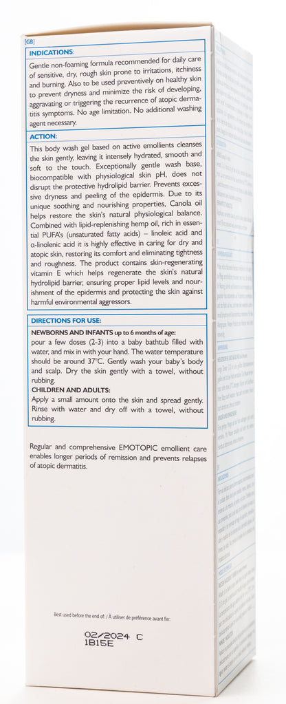 Pharmaceris E Emotopic Creamy Body Shower Gel for Dry and Atopic Skin 400 Ml