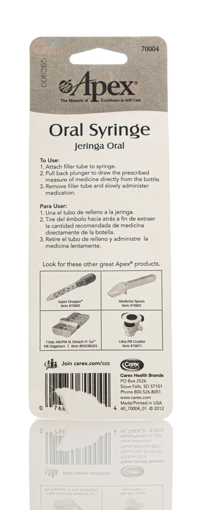 Apex Oral [Medicine] Syringe 10 Ml