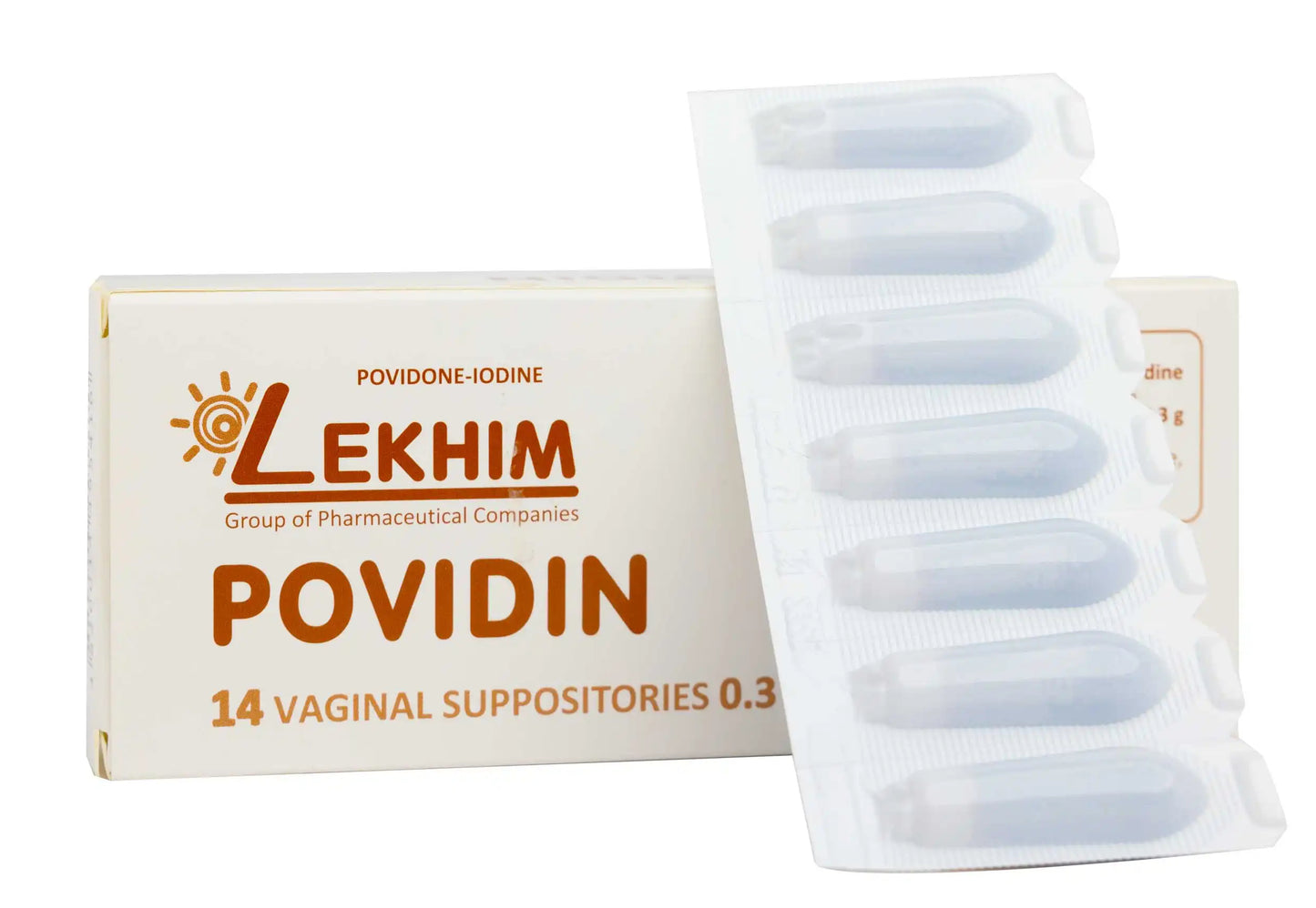 Lekhim Povidone Iodine Vaginal Suppository 14 Pieces