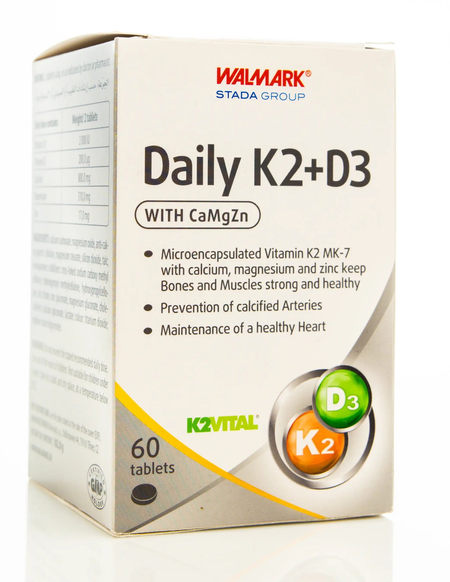 Daily K2+D3 With CamgZn 60 Tablet