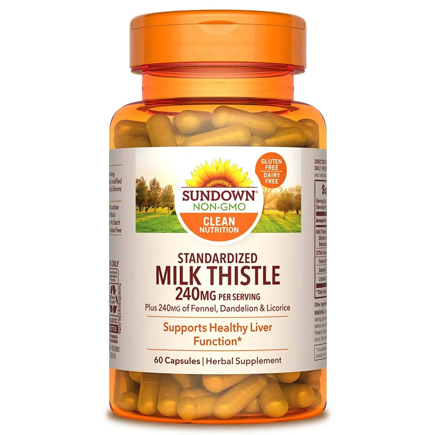 Sundown Milk Thistle 240 mg 60 Capsules