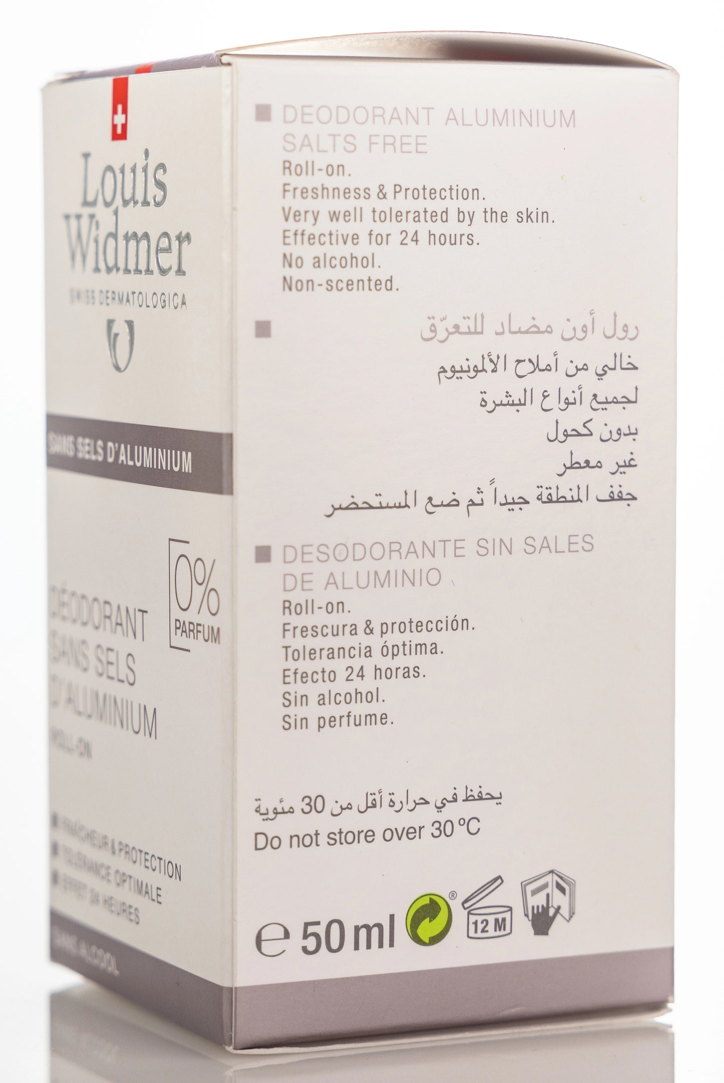 Louis Widmer Deoderant Roll On Aluminium Free  50 Ml