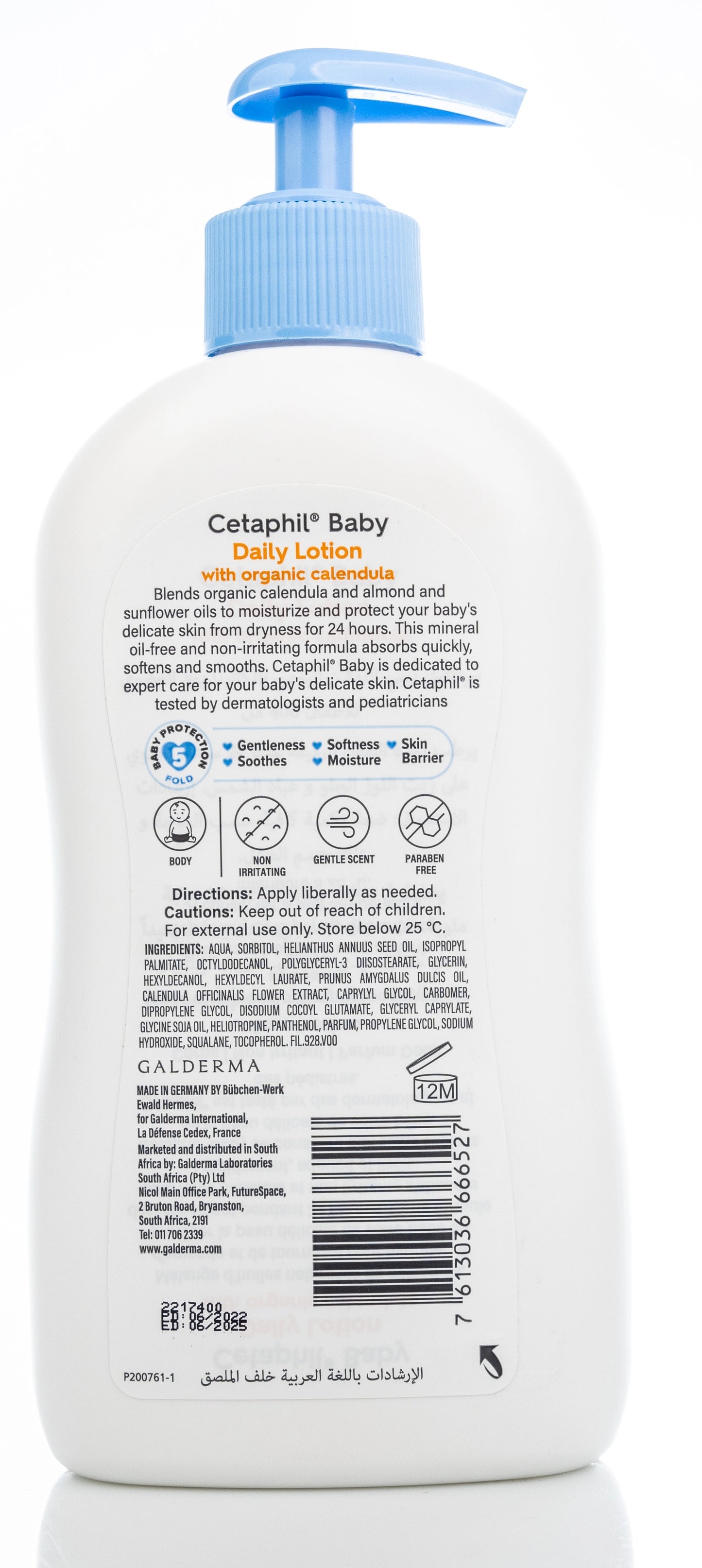 Cetaphil Baby Daily Lotion with Organic Calendula 400 Ml