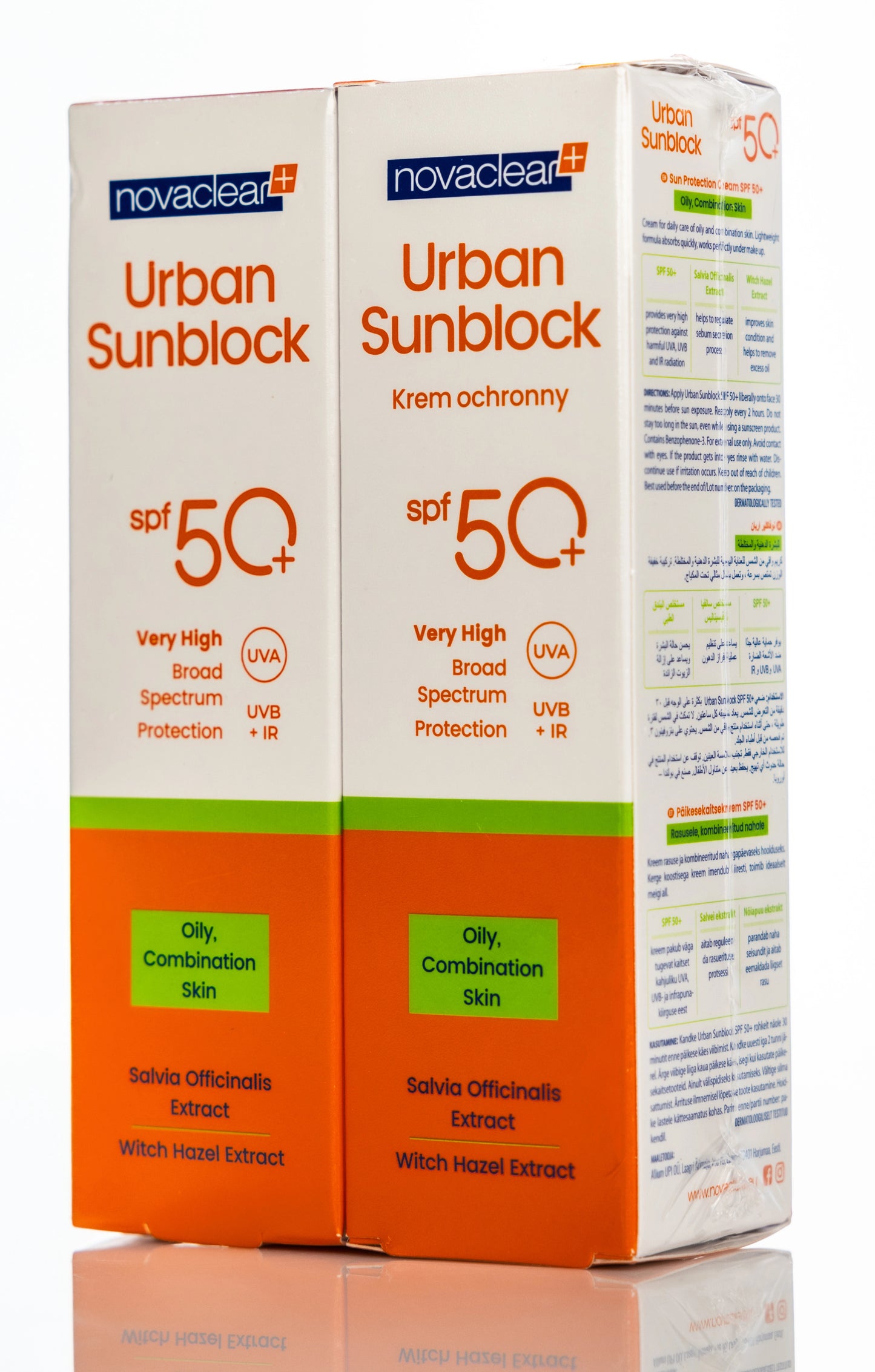 Novaclear Urban Sun [Oily Skin] Spf 50+Face Cream 40 ml 40 Ml 1+1 Offer
