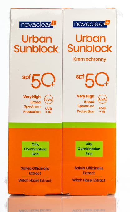 Novaclear Urban Sun [Oily Skin] Spf 50+Face Cream 40 ml 40 Ml 1+1 Offer