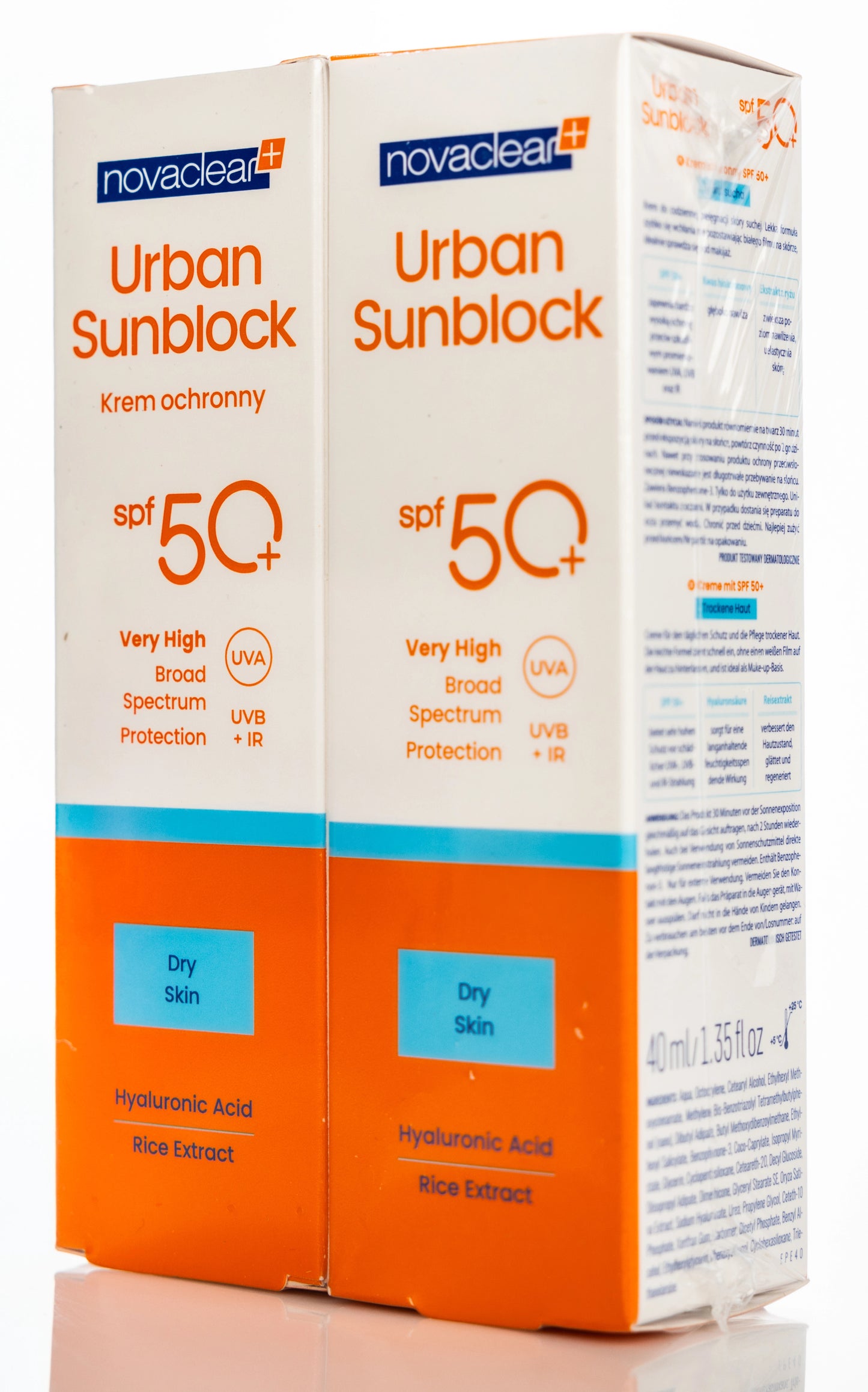 Novaclear Urban Sun [Dry Skin] Spf 50+ Face Cream 40 ml 40 Ml 1+1 Offer