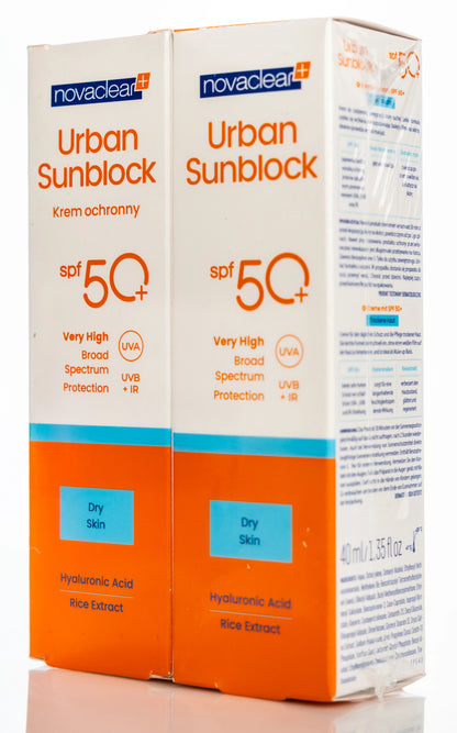 Novaclear Urban Sun [Dry Skin] Spf 50+ Face Cream 40 ml 40 Ml 1+1 Offer